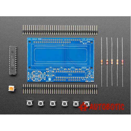 Adafruit I2C Controlled + Keypad Shield Kit for 16x2 LCD | Shopee Singapore