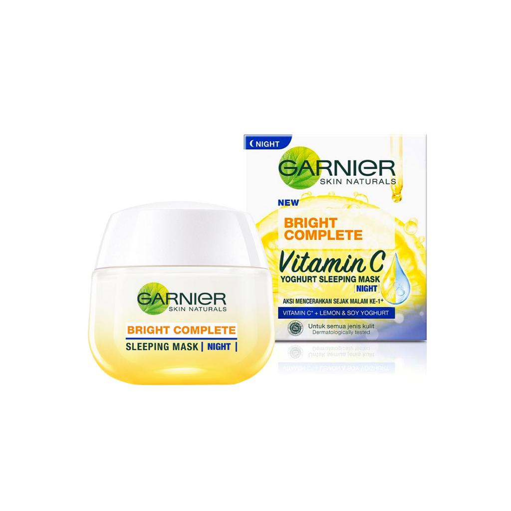 Garnier Bright Complete Yoghurt Sleeping Mask Night Cream 50ml | Shopee ...