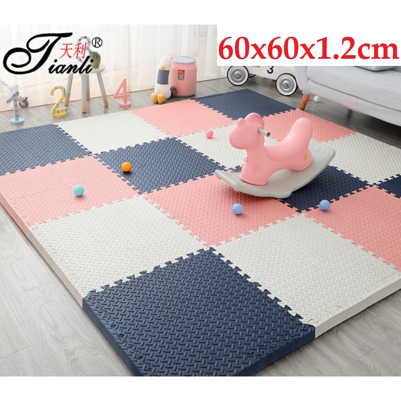 Juzz4baby 60cm x 60cm Puzzle EVA Play Mat/Kids Baby Playmats Shopee