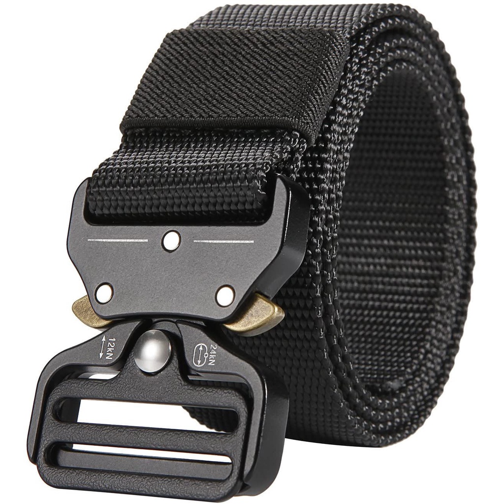 Men Tactical Belt Metal Buckle Heavy Duty Combat Nylon bing Belt