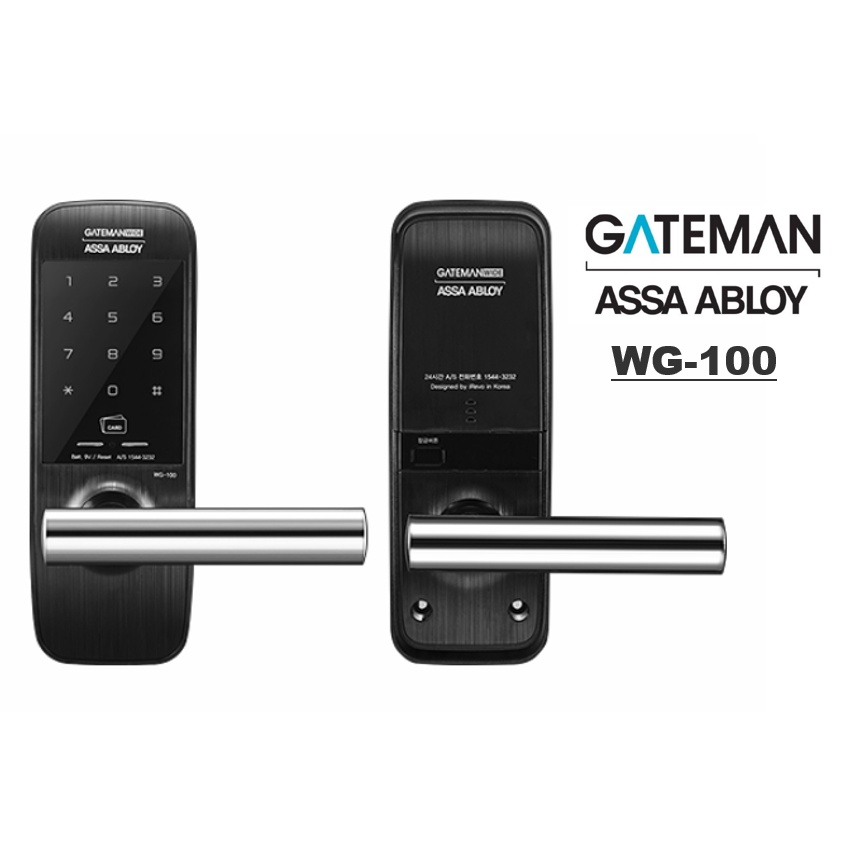 GATEMAN (KOREA) Keyless Locks WG100 Digital Doorlock Security Entry iREVO RFID 2Way Shopee
