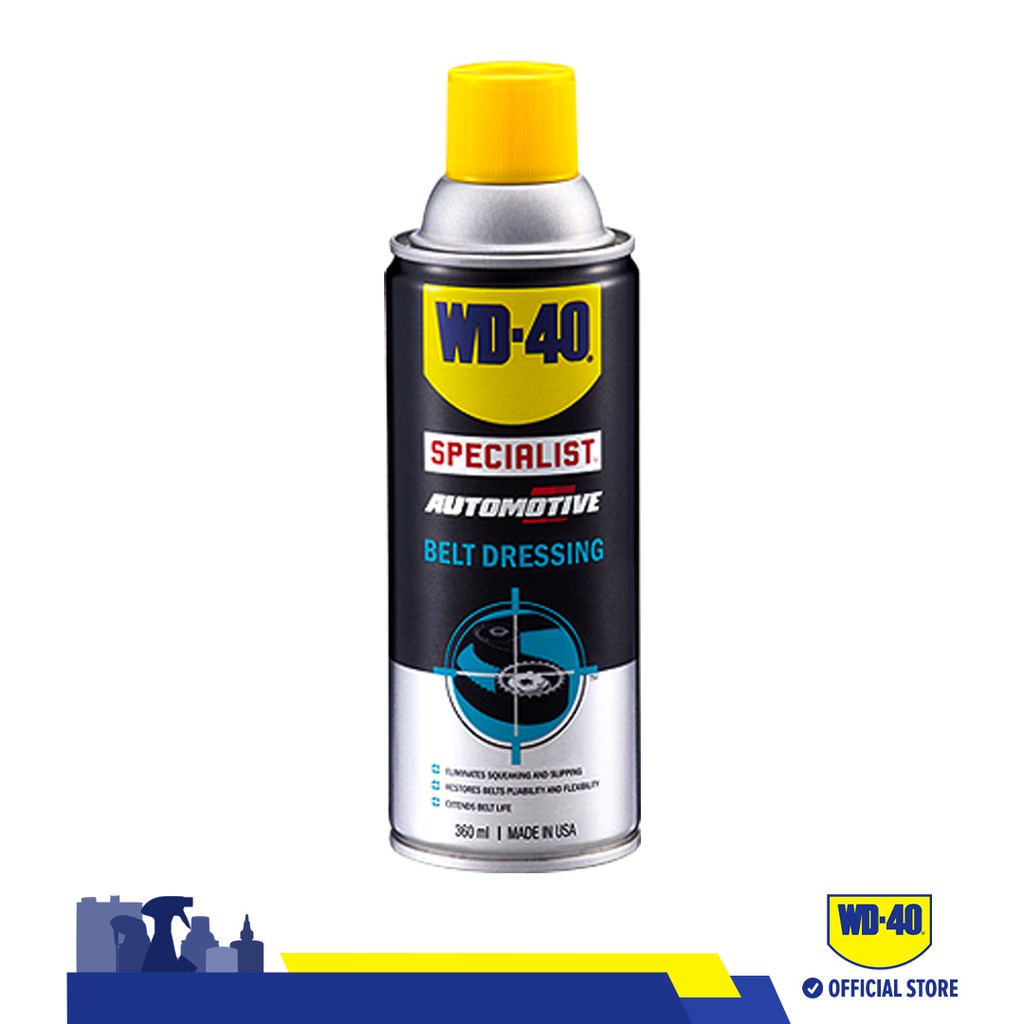WD40 Specialist Belt Dressing Spray 360ml Eliminates belt squeaking