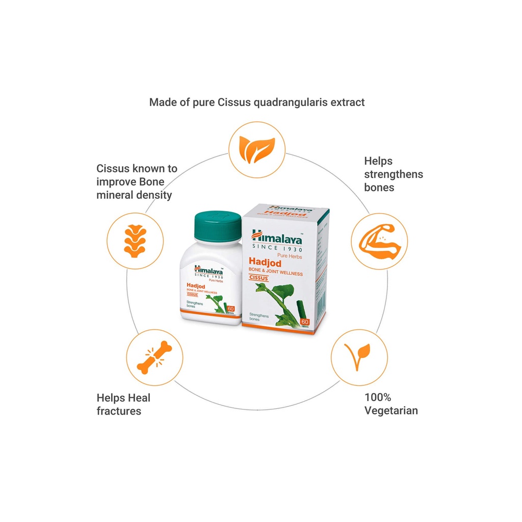 Himalaya Hadjod 60 Tbts Strengthens Bones & Join (exp 09/2025) | Shopee ...