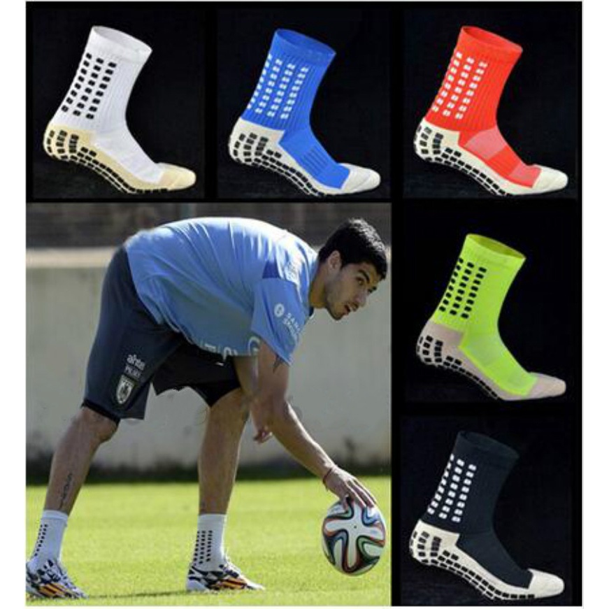 New Dispensing Sports Men Women Football Socks Round Silicone Suction Cup  Grip Anti Slip Soccer Sock