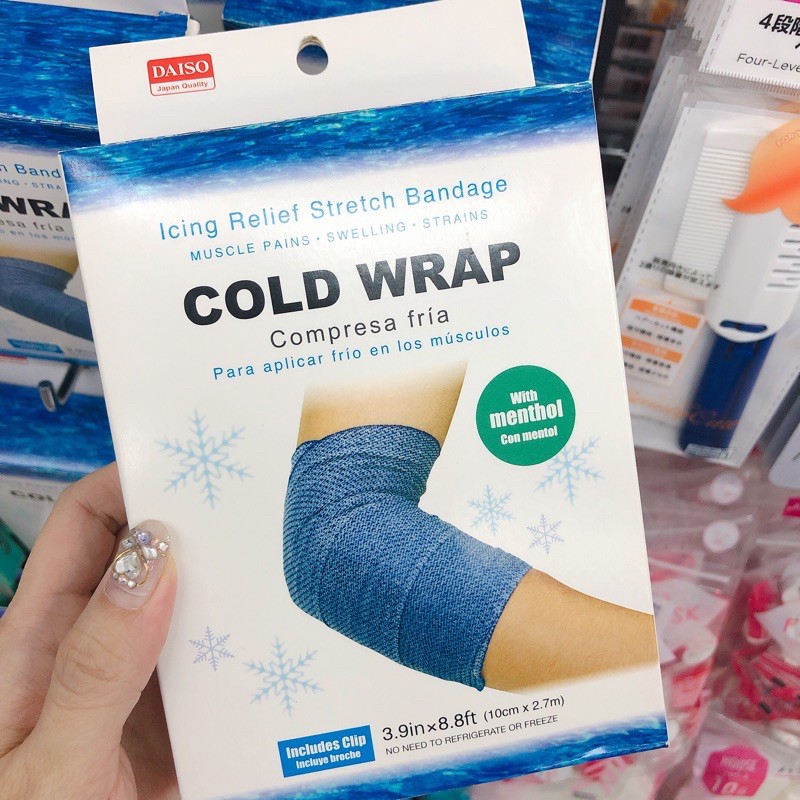 Daiso Cold Wrap Injury Wrapping Elbow | Shopee Singapore