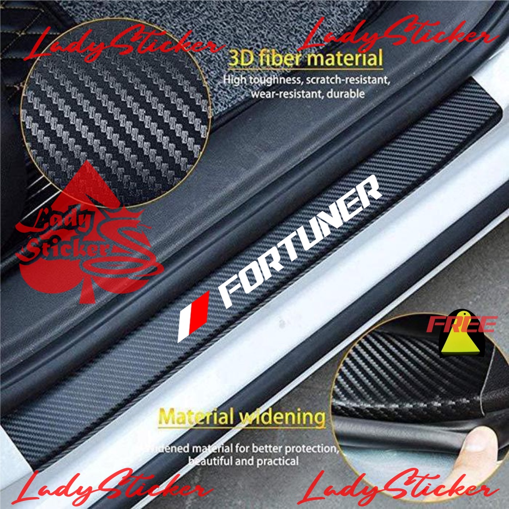 FORTUNER CAR SILLPATE STICKER 4PCS TOYOTA FORTUNER CAR SILL PLATE ...