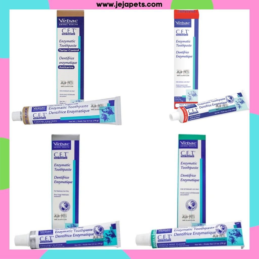 [BUNDLE 1/3] Virbac Assorted C.E.T Tartar Control Toothpaste Enzymatic