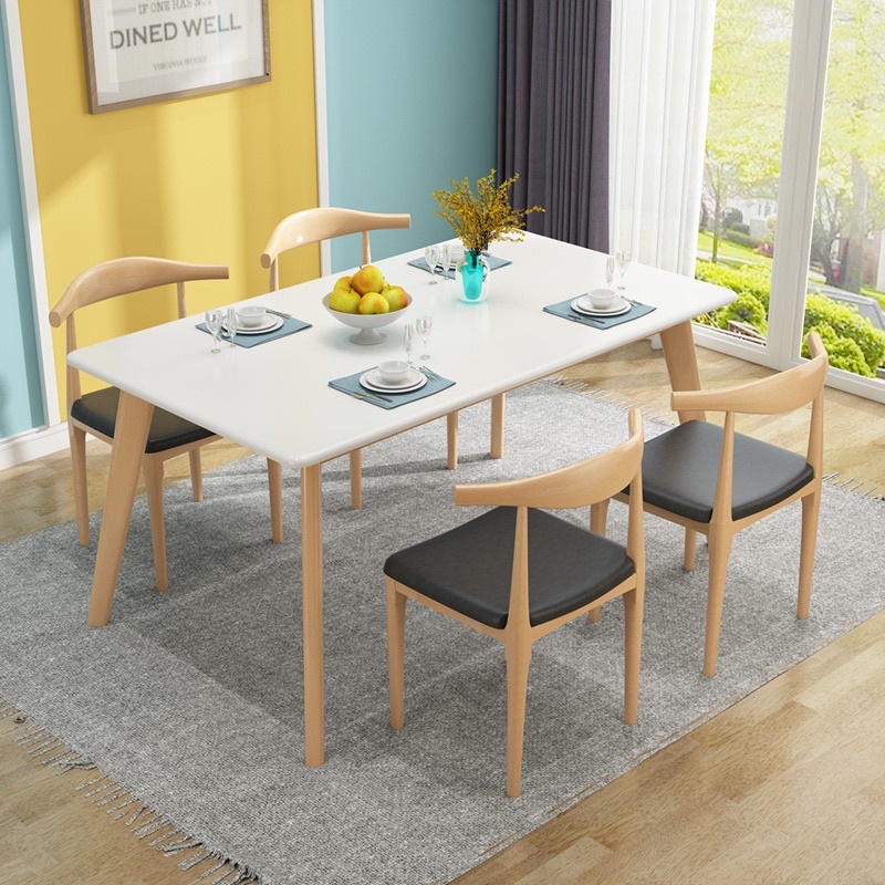 Dining Table Solid Wood Blister Desktop | Shopee Singapore