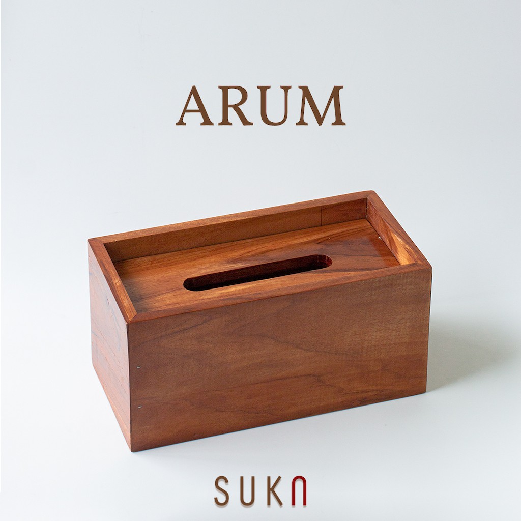 Arum Likes | Teak wood Tissue box | Shopee Singapore