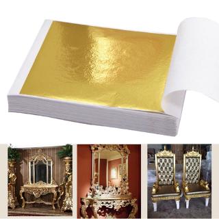 10 Sheets Gold Foil Leaf 100% 24K for Art Crafts Design Gilding Framing  Scrap Golden