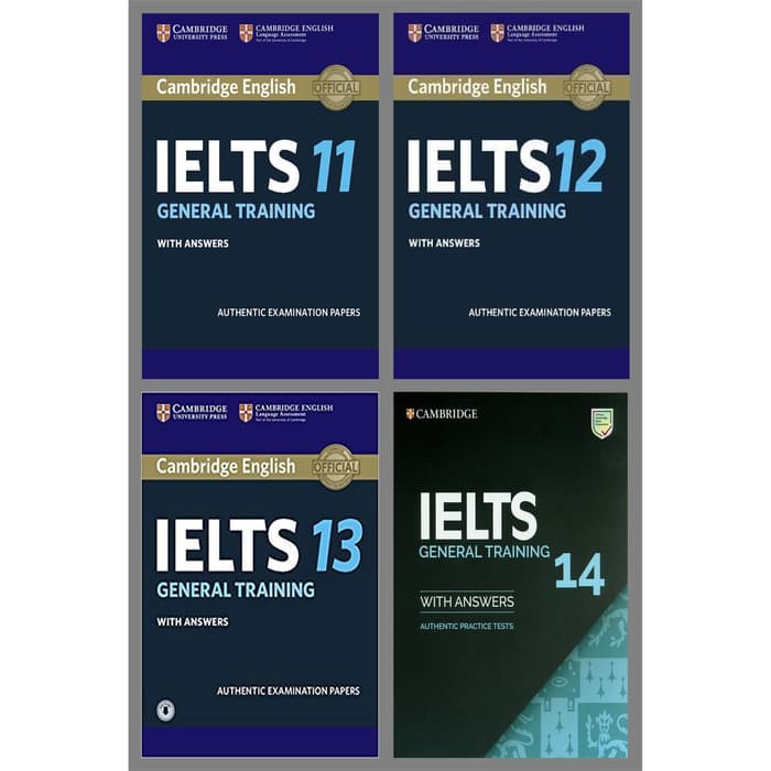 Package 4 Book Cambridge IELTS 11-12-13-14 (General Training) + CD