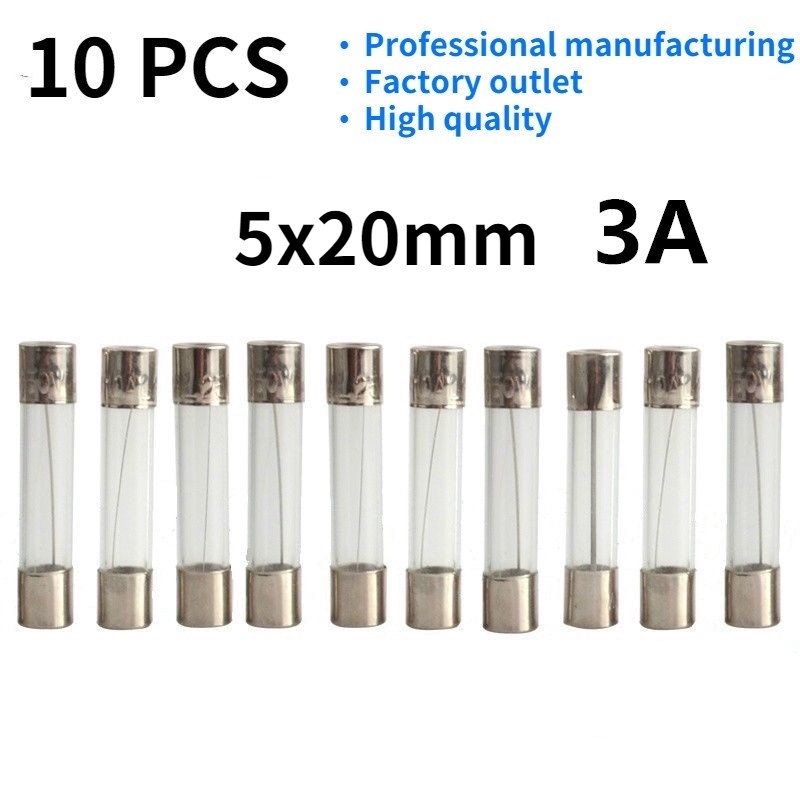 10-Pack FLM Fuse Assortment – 250V, 1A To 30A (Choose Your Amp) For Automotive & Electronics