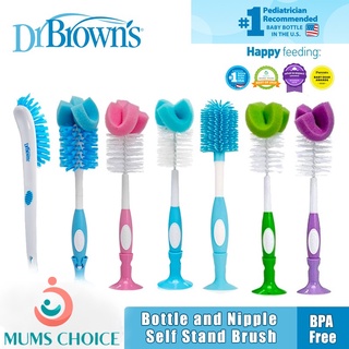 3-in-1 Bottle Cleaning Brush: Sponge, Silicone Bristles, and Nylon Bri