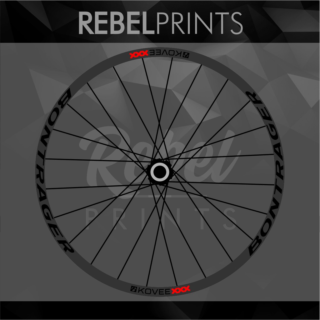 Bontrager KOVEE XXX 26 27.5 29 Wheel Rim Stickers for Mountain Bike Shopee Singapore