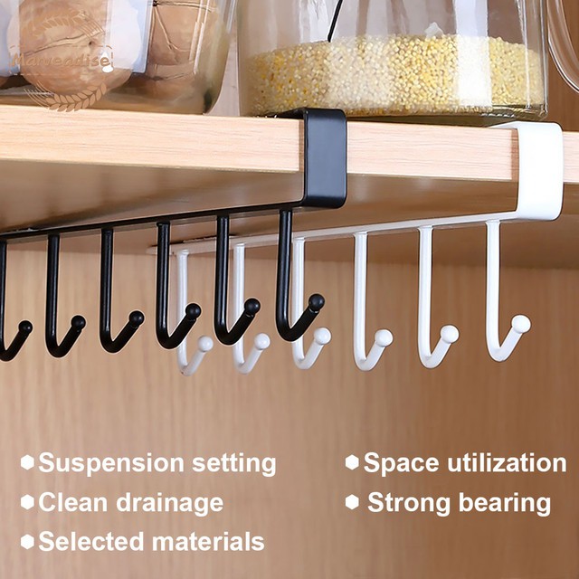 eLIVING Under Hanger Storage Rack Kitchen Hanging Rack
