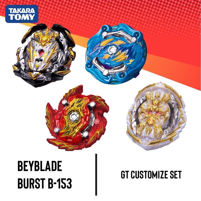 Beyblade Burst B-153 GT Customize Set = 4 Pcs 1 Without | Shopee Singapore