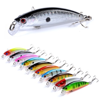 Lixada 5pcs Lures 6cm 15g Mini Wobbler Lure Artificial Hard Bait Crankbait with Tackle Box for Bass Tackle, Other