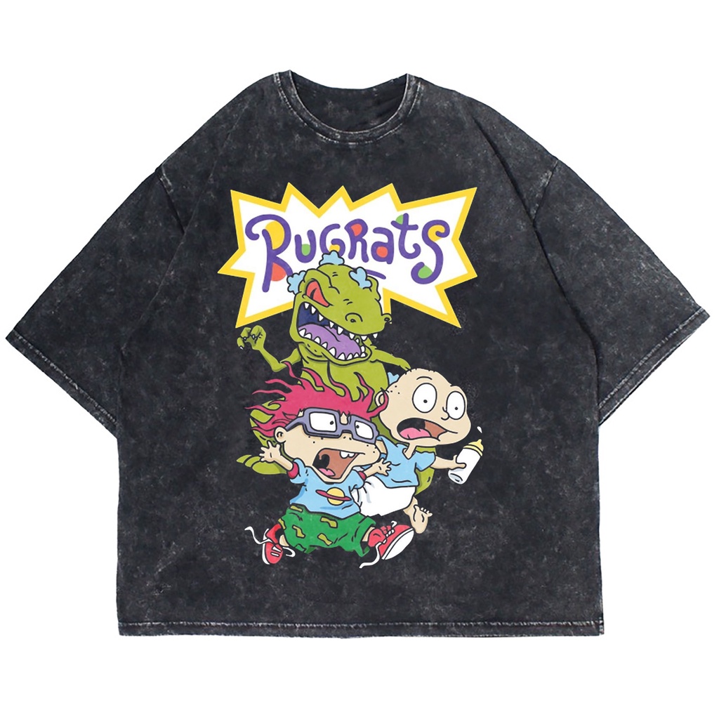 Oversize RUGRATS CHUCKIE AND TOMMY PICKLES WASHING VINTAGE TEE (WASHING ...