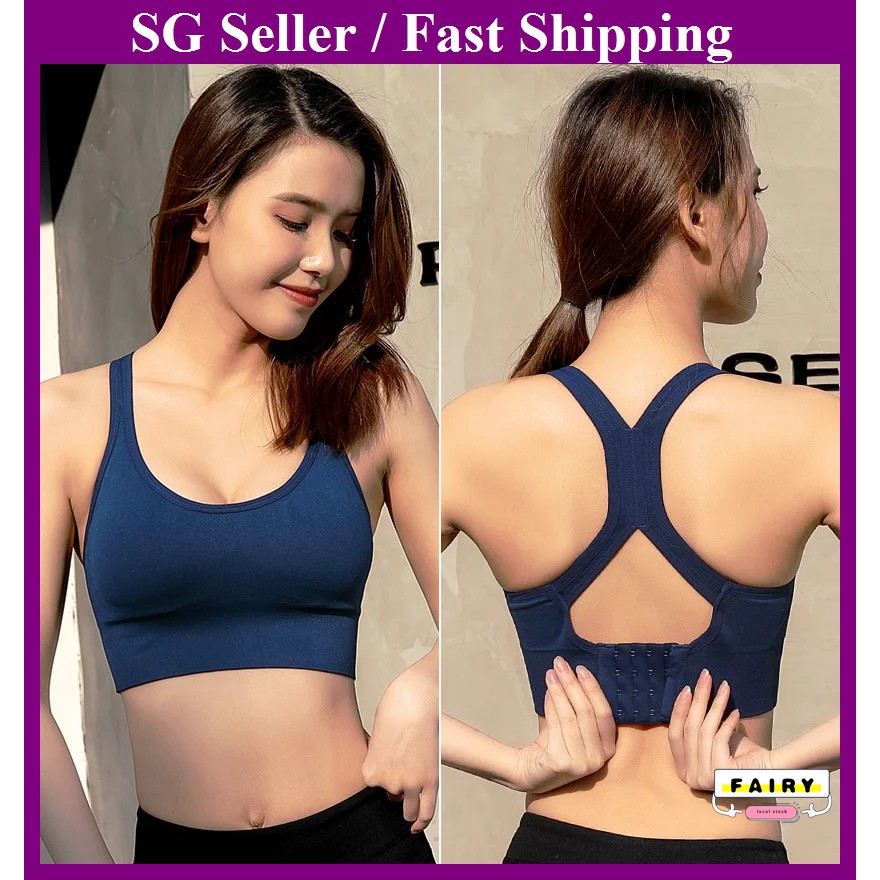 Yoga Outfit Women Sports Bra Push Up Fitness Bras Solid Color One