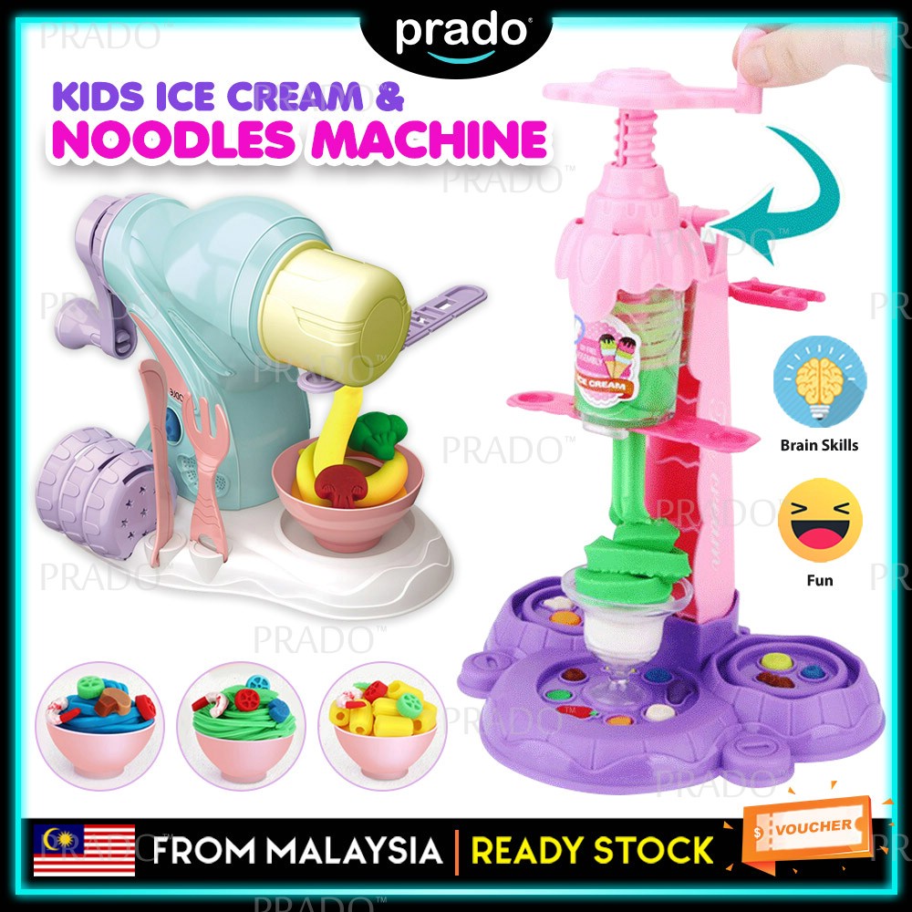 PRADO DIY Ice Cream Maker Play Doh Toys Noodles Toy Maker Machine ...