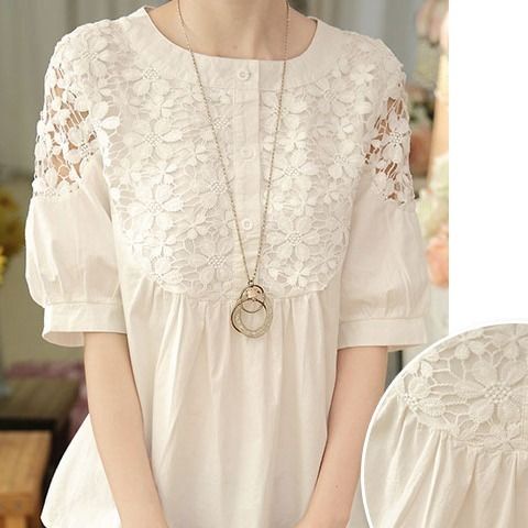 White deals blouse casual