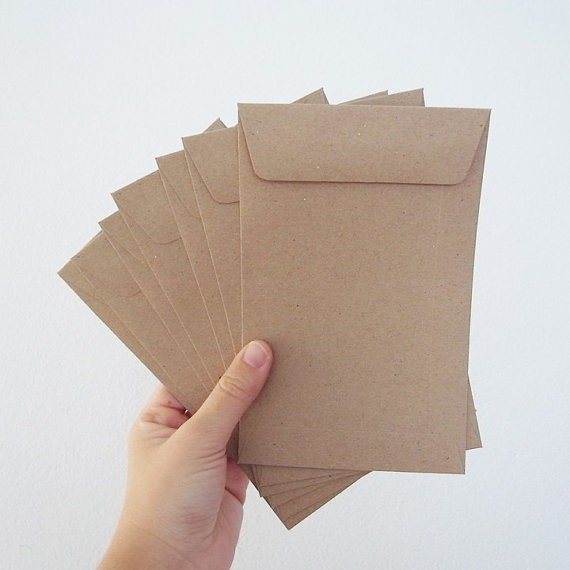Brown Document Envelope 4 1/2 x 7 Inch BA (50 Envelopes) | Shopee Singapore