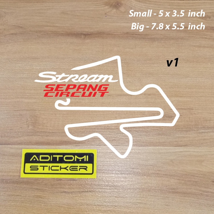 Honda Stream v1 Sepang Circuit diecut sticker | Shopee Singapore