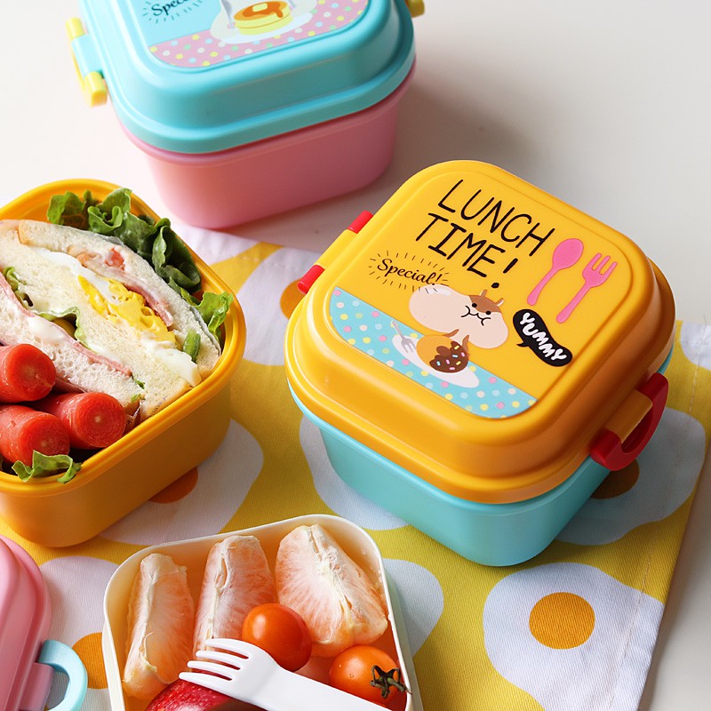 Cartoon Double Stack Children Bento Boxes - MASU