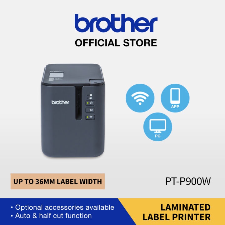 Brother PTP900W Label Printer Shopee Singapore