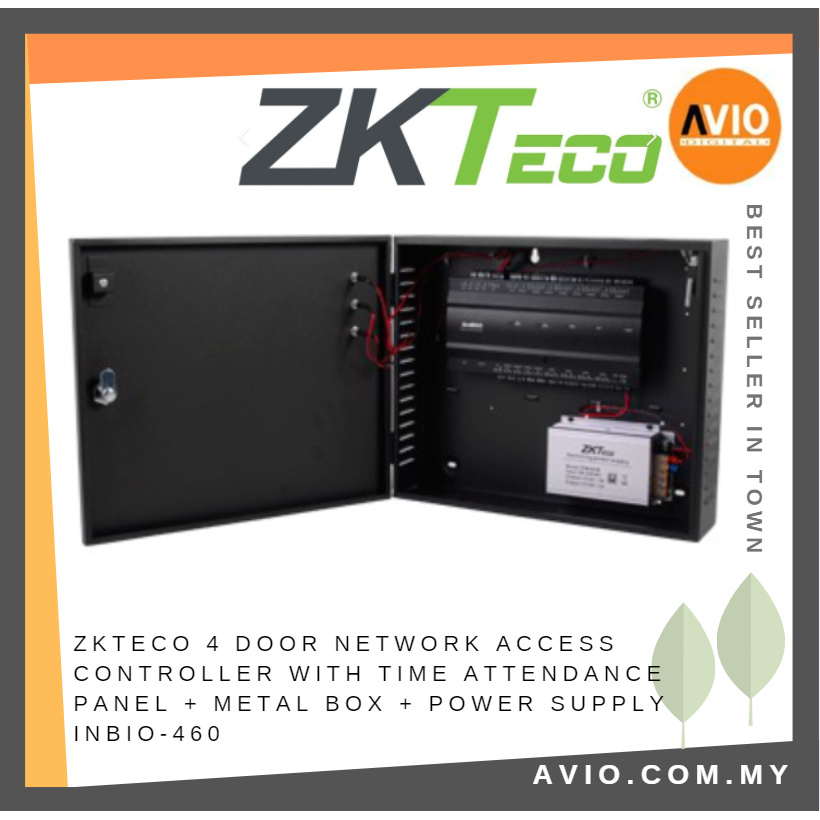 ZKTeco 4 Door Network Access Controller With Time Attendance Panel ...