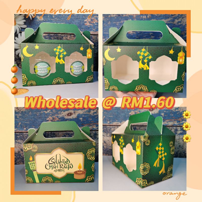 Hari Raya Cookies Box Kotak Kuih Raya Aidilfitri | Shopee Singapore