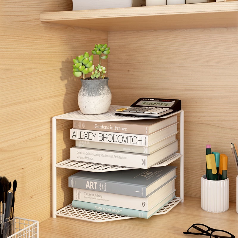Corner Bookshelf Simple Corner Shelf Bay Window Organizing Rack Table ...