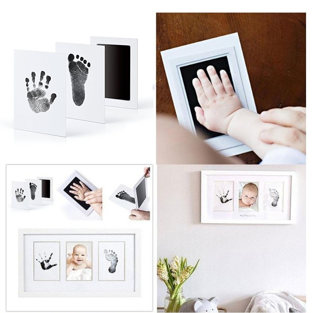 Baby Footprints Handprint Ink Pads Safe Non-toxic Ink Pads Kits