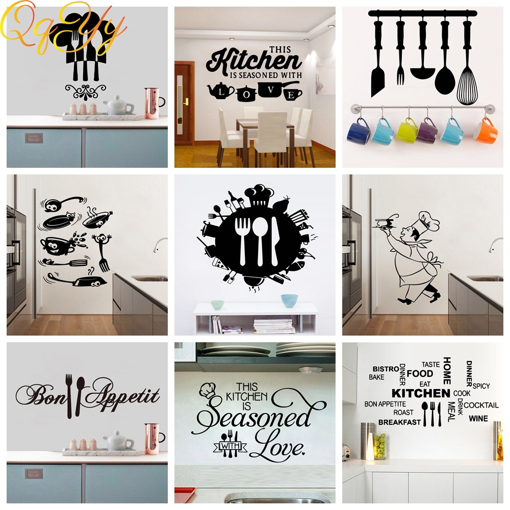 NEW Kitchen Wall Art Decal Wall Stickers For Kitchen Room Nature Decor ...