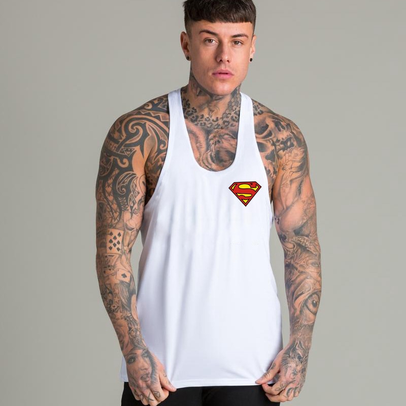 Muscleguys Brand Clothing Fitness Stringer Tank Top Men Bodybuilding Shirt Muscle Vest Gym Tank Tops Workout Undershirt Singlets