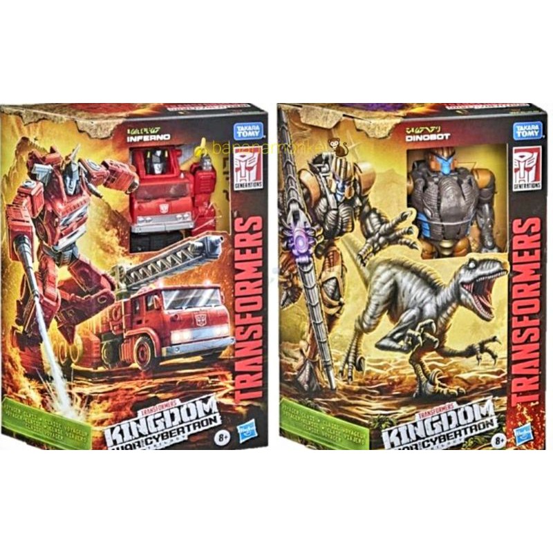 Transformers Generations War For Cybertron Kingdom Voyager WFC DINOBOT & INFERNO Shopee Singapore