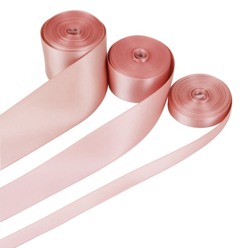 Pink Meat Double Sided Satin Ribbon High Quality Wholesale Christmas ...