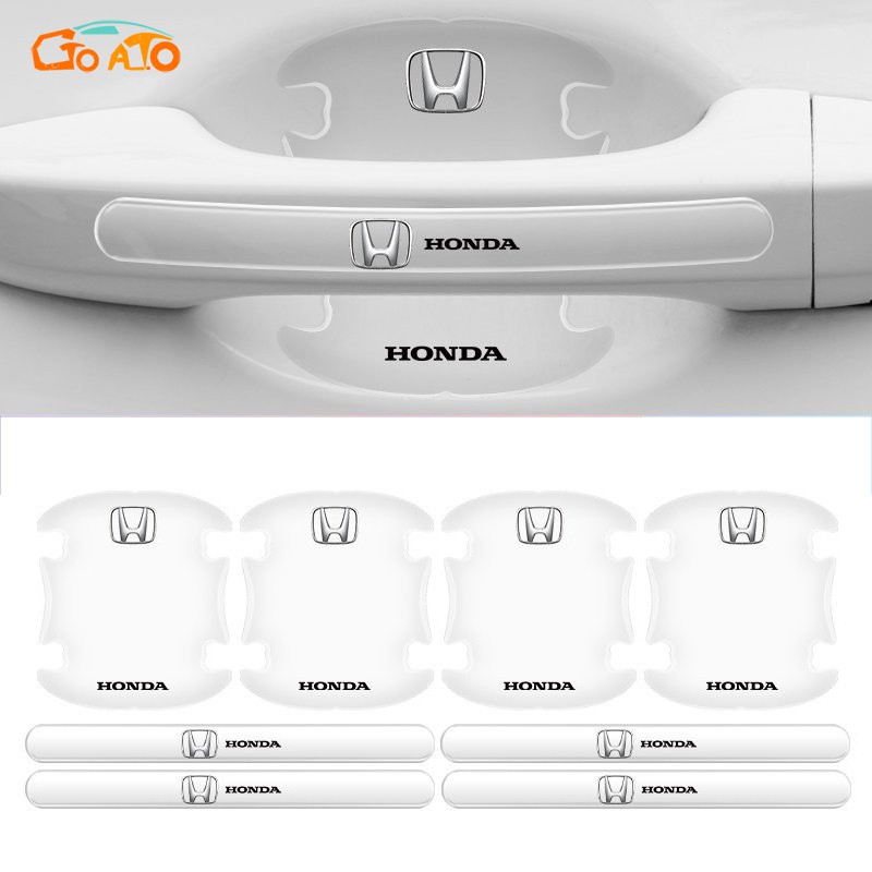 GTIOATO Car Door Handle Protector Anti-Scratch Auto Door Bowl Protector For Honda Civic Jazz HRV Odyssey City Accord CRV Vezel