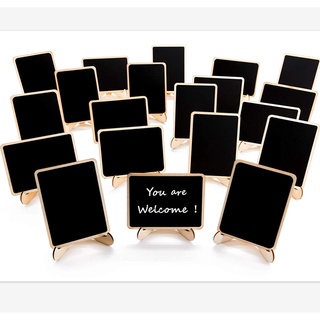 Mini Chalkboard Signs, 20 Pack Framed Small Chalkboard Labels With