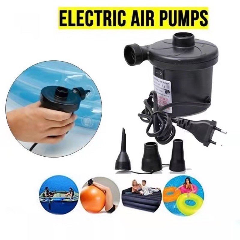 Inflatable Car Swimming Pool Bed Ball Float Electric Air Pump with 3 ...