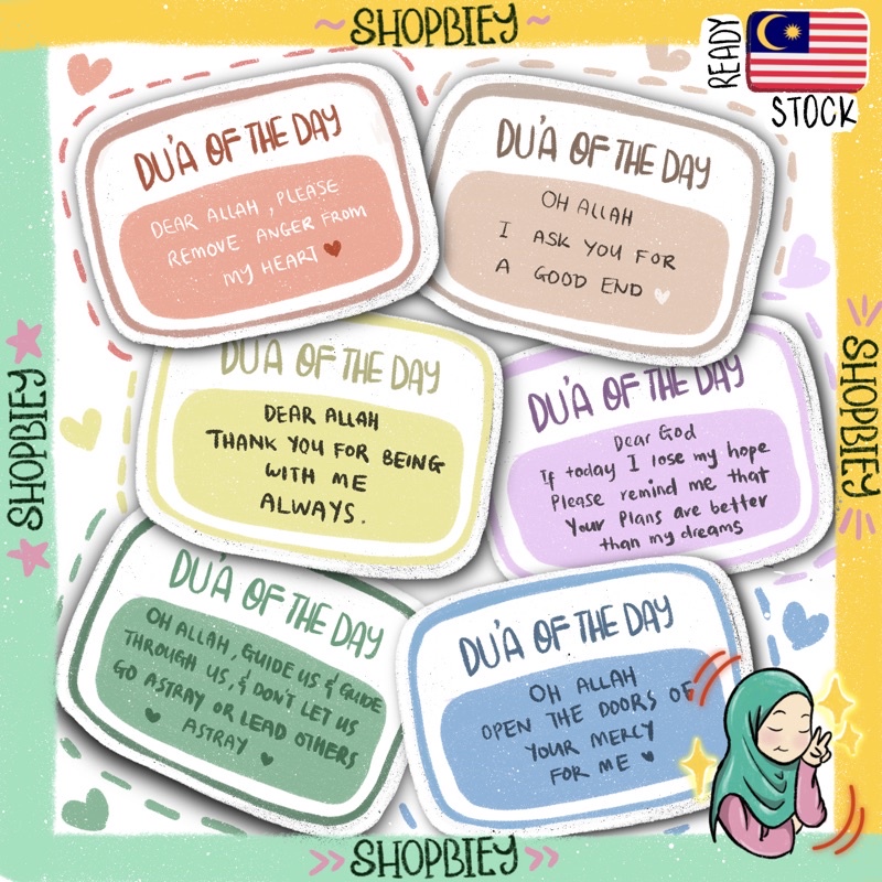 DOA OF THE DAY doa stickers motivational quotes cute islamic journaling ...