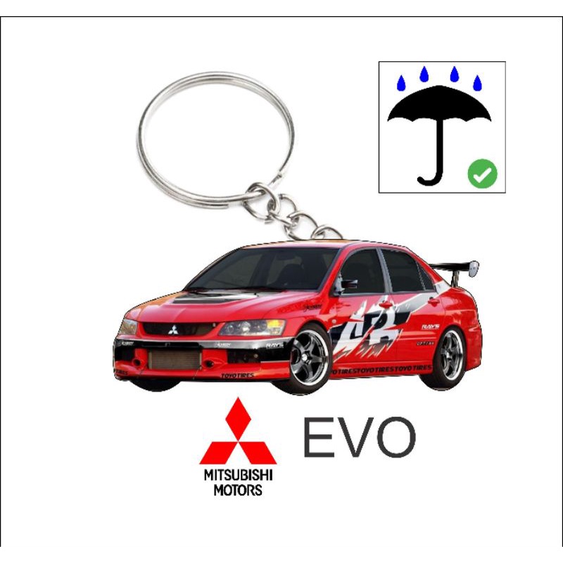 Mitsubishi Evo fast and furious keychain 2D evo3 Shopee Singapore