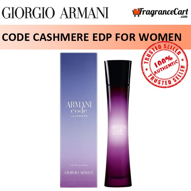 Giorgio Armani Code Cashmere EDP for Women 30ml 75ml Eau de Parfum Purple Brand New 100 Authentic Perfume Shopee Singapore