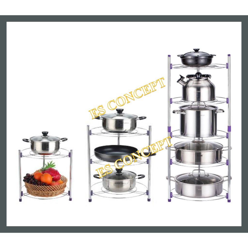 Kitchen cooking pot rack, kitchen rack, wok rack, kitchen organiser ...