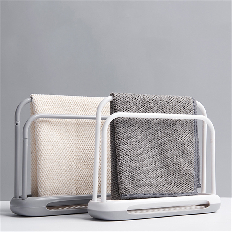 Double Bar Towel Rag Holde Kitchen Dish Cloth Storage Rack Rag Towel ...