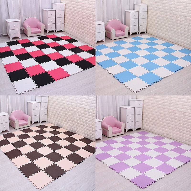 9PCS 30*30cm Kids Soft Floor Carpet Foam EVA Baby Floor Puzzle Mat ...