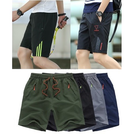 SALES M 5XL Men Quick Dry Bermuda Man Sports Shorts Triangle