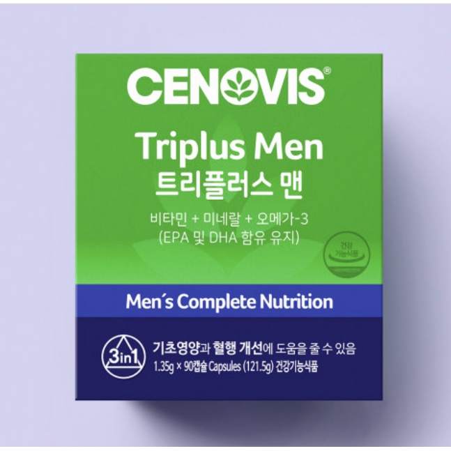 Cenovis, Triplus Men, Vitamin, Mineral, Omega 3, 90 Capsules | Shopee ...