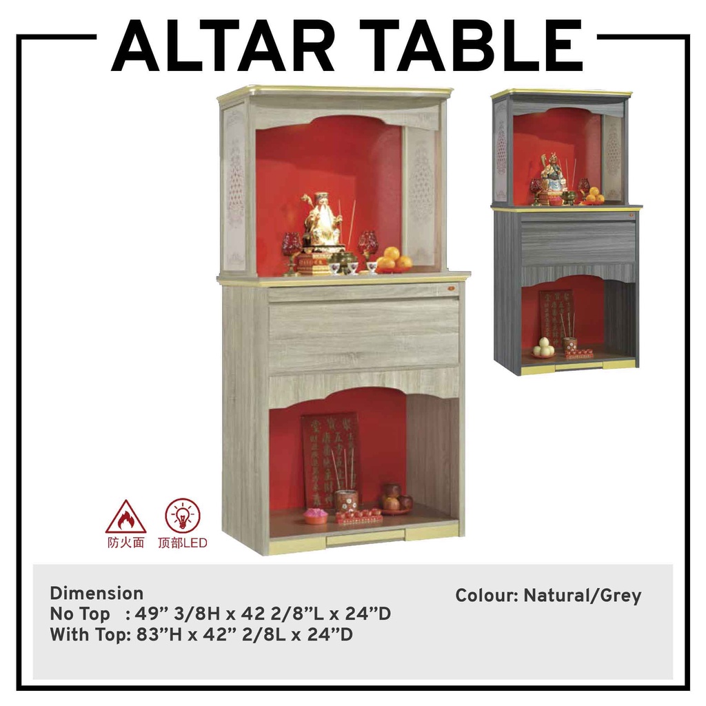 Prayer Cabinet Altar Table Cabinet Prayer 3.5FT Altar Table FengShui ...