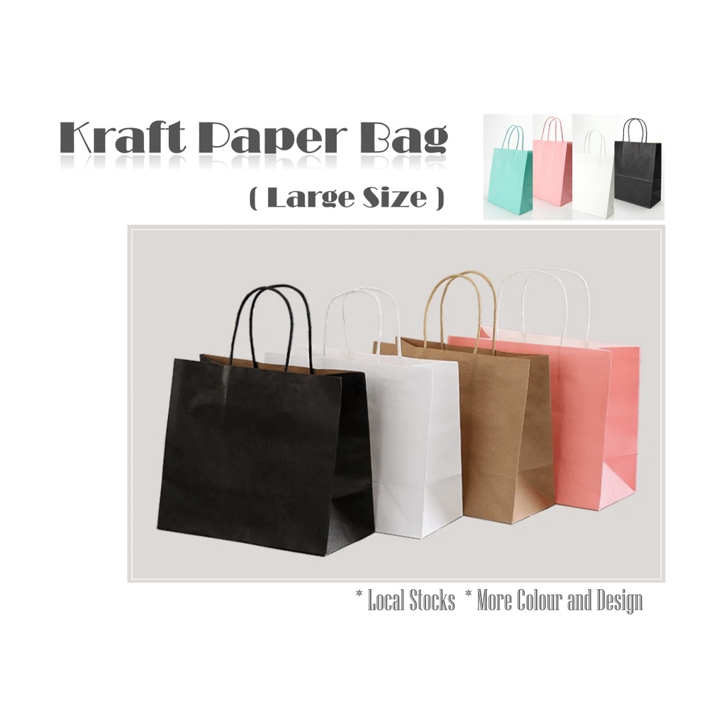 Paper Gift Bags Landscape Kraft Paper Bags Large Size Gift Bags